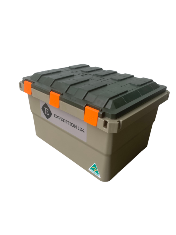 Hunters Collection - Expedition 134 - Limited Edition Expedition 134 colour for Hunting using Khaki body Military Green Lid and Fire Orange latches.
