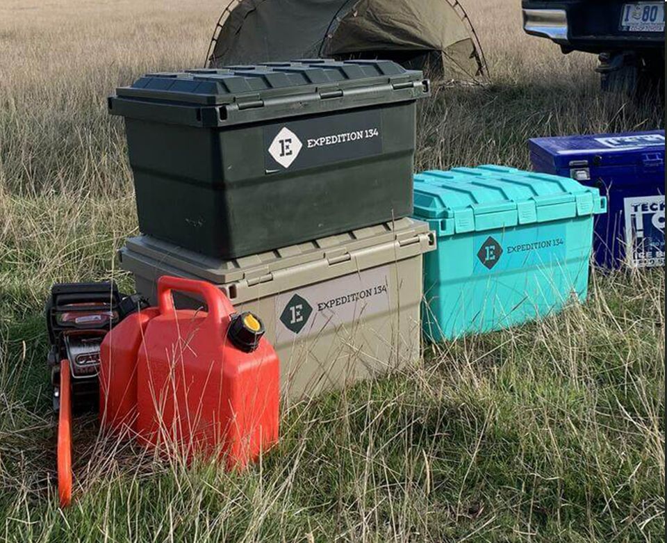 expedition 134 storage boxes stacked 