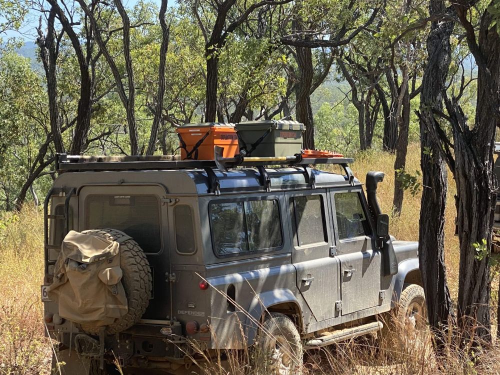 truck with 4wd storage boxes on top